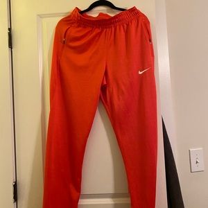 Orange Nike tracksuit